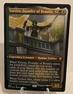 Torsten, Founder of Benalia (Foil Etched) MTG Commander: Dominaria United - Image 1