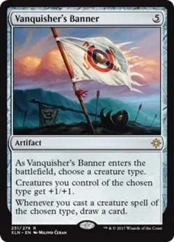 MTG Vanquisher's Banner - Foil, Light Play, English Ixalan - Image 1