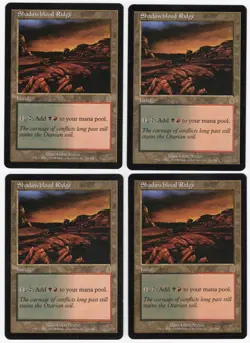 Shadowblood Ridge x4 4x 2001 Odyssey PLAYSET Colorless Rare Land MTG NM AZ1 - Image 1