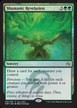 x1 Shamanic Revelation - Foil - Buy-a-Box Promo P MTG Magic Promos M/NM, English - Image 1
