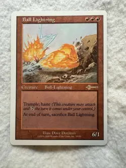 MTG - Ball Lightning - Never Played - Beatdown #35/90 Regular - NM+ - Rare - EN - Image 1