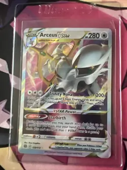Pokemon TCG Arceus VSTAR Brilliant Stars 123/172 Holo Ultra Rare - Image 1