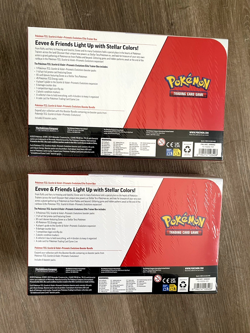 Lot 2 Pokemon Prismatic Evolutions ETB Booster Bundle Costco 2-Pack Sealed - Image 2