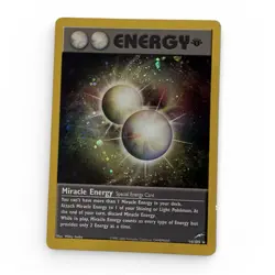 Pokemon Vintage Holo Miracle Energy 16/105 Neo Destiny LP - Image 1