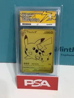Pokemon Pikachu V SWSH145 2021 Black Star Promo Graded ACE 9 - Image 1