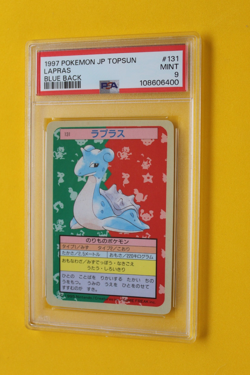 1997 POKEMON JAPANESE TOPSUN LAPRAS BLUE BACK #131 PSA 9 - Image 1
