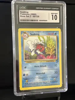 Pokemon TCG Seaking Base Set 2 60/130 CGC Gem Mint 10 - Image 1