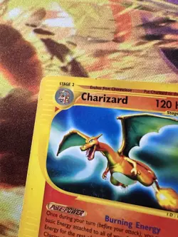 Pokemon Expedition Base Set Charizard 40/165 Non-Holo Rare E-Reader - Image 3