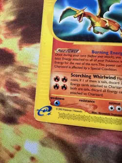 Pokemon Expedition Base Set Charizard 40/165 Non-Holo Rare E-Reader - Image 5