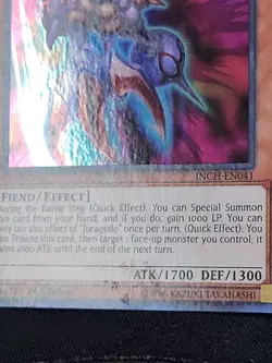 3 x YuGiOh Juragedo INCH-EN041 1st Edition Super Rare LP - Image 5