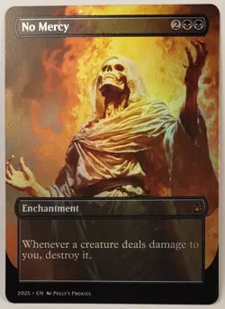 No Mercy FOIL Proxy Playtest Card with Custom Fantasy Art - Image 1