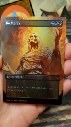 No Mercy FOIL Proxy Playtest Card with Custom Fantasy Art - Image 2