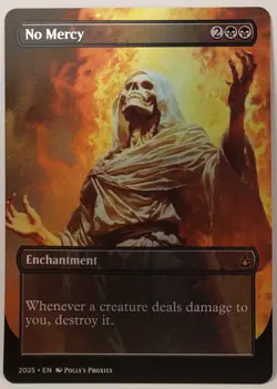 No Mercy FOIL Proxy Playtest Card with Custom Fantasy Art - Image 4