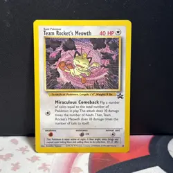 Team Rockets Meowth # 18 Black Star Promo Pokemon Card - Image 1