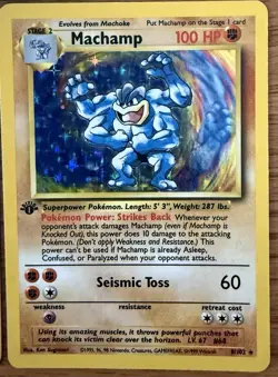 Pokemon TCG Lot x3 Vintage Pokemon Cards, Machamp, Drowzee, & Nidoqueen - Image 4