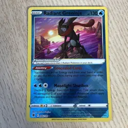 Radiant Greninja 046/189 Rare Holo Card Pokemon TCG Astral Radiance - Image 1