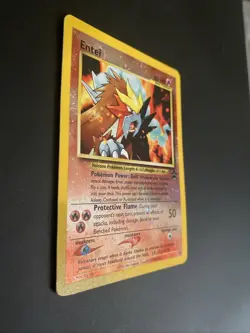 Rare Pokemon Card 34 Reverse Holographic Entei Black Star Promo 1995-2001 - Image 3