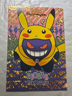 Pokemon Halloween 8-Card Gengar Costume Full Set - Pikachu, Charizard, Eevee & M - Image 3
