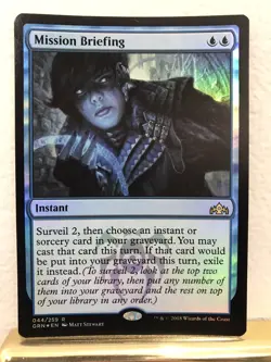 Mission Briefing Foil MTG Magic the Gathering Card NM Near Mint Ravnica GRN - Image 1