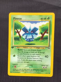 Pokemon Cards: 1st Edition Neo Discovery Common: Pineco 61/75 - Image 1