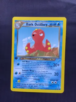 Pokemon Cards: 1st Edition Neo Destiny Common: Dark Octillery 62/105 - Image 1