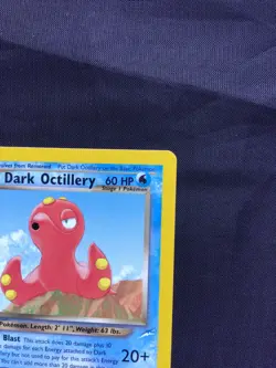 Pokemon Cards: 1st Edition Neo Destiny Common: Dark Octillery 62/105 - Image 3