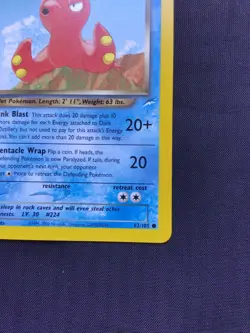 Pokemon Cards: 1st Edition Neo Destiny Common: Dark Octillery 62/105 - Image 4