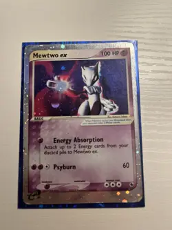 Pokemon Mewtwo EX TCG Holo Ultra Rare Card Ruby and Sapphire 101/109 - Image 1