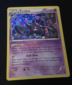 Crobat - 33/119 - Pokemon Phantom Forces XY Rare Cosmos Holo Card - Image 1