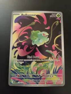 Bulbasaur Full Art Mega Evolutions Pokemon Card 133/132 Near Mint Condition Rare - Image 1