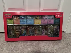 Pokemon TCG Prismatic Evolutions 8 Mini-Tin Bundle w/ Promo Cards COSTCO SEALED - Image 1