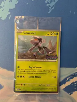 Genesect 008/094 - SEALED STAMPED Phantasmal Flames Pokemon Promo Card NM+ - Image 1