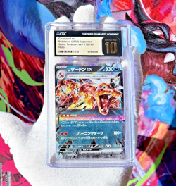 3x Pokemon Japanese Charizard - All Pristine 10's Graded Cards Lot - CGC PSA TAG - Image 2