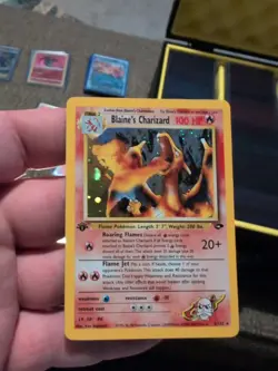 Pokemon TCG Blaine's Charizard Gym Challenge Holo Card 2/132 1st Edition Rare - Image 1