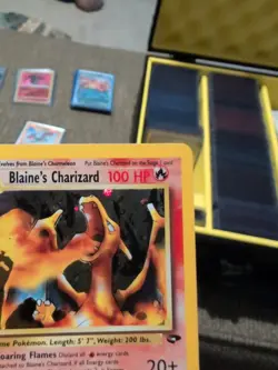 Pokemon TCG Blaine's Charizard Gym Challenge Holo Card 2/132 1st Edition Rare - Image 3