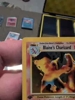 Pokemon TCG Blaine's Charizard Gym Challenge Holo Card 2/132 1st Edition Rare - Image 4