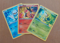 Pokemon First Partner Unova 3 JUMBO CARDS (Snivy, Tepig, Oshawott) Only! - Image 1