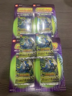 Digimon CCG Card Game Eternal Courage Booster/Blister Packs x6 - Image 1