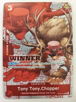 One Piece Card Game - Tony Tony. Chopper Holo Winner - OP04-010 - Image 1