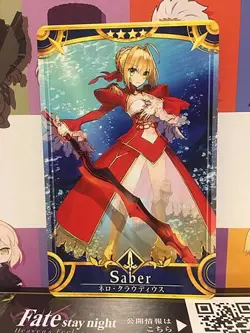 Nero Claudius Stage 2 Saber Star 4 FGO Fate Grand Order Arcade Mint Card - Image 1