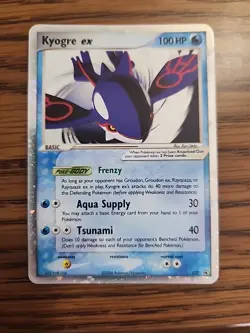 Pokemon Kyogre EX #37 Holo Black Star Promo Card - Image 1