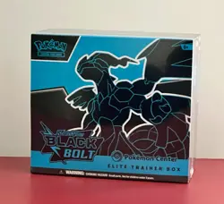 New Sealed Scarlet Violet Pokemon Center Black Bolt Elite Trainer Box ETB Cards - Image 1