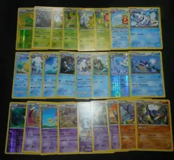 LOT COLLECTION OF 289 OFFICIAL POKEMON MIXED TRADING CARDS IN GOOD CONDITION - Image 4