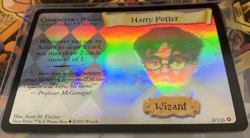 Harry Potter Trading Card Game TCG Harry Potter Wizard Foil 8/116 Rare Foil 2001 - Image 1