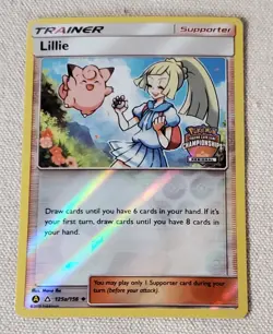 POKEMON LILLIE TRAINER 125a/156 REGIONAL CHAMPIONSHIPS BASE CARD SM5 NM - Image 1