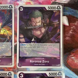One Piece Card Lot OP09 Rare 4 Card Total Excellent Condition - Image 3