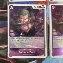 One Piece Card Lot OP09 Rare 4 Card Total Excellent Condition - Image 5
