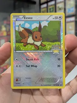 Pokemon Card 2012 EEVEE 84/108 Cross-Hatch City Championship Promo Dark Explorer - Image 2