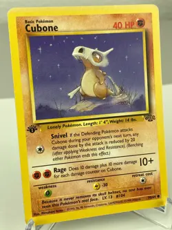 Cubone 50/64 Jungle Set WOTC Pokemon Card 1st Edition - Lightly Played - Image 2
