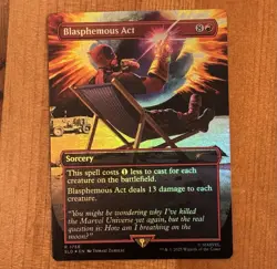 Blasphemous Act, R 1756, NM FOIL, MTG Secret Lair x Marvel, Deadpool SLD - Image 1